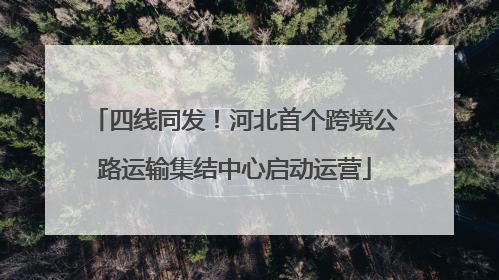 四线同发！河北首个跨境公路运输集结中心启动运营