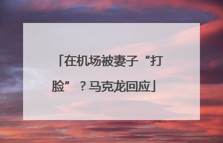 在机场被妻子“打脸”？马克龙回应