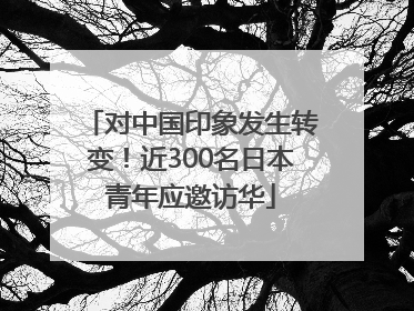 对中国印象发生转变！近300名日本青年应邀访华