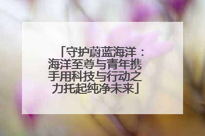守护蔚蓝海洋：海洋至尊与青年携手用科技与行动之力托起纯净未来