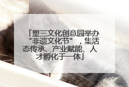 塑三文化创意园举办“非遗文化节”，集活态传承、产业赋能、人才孵化于一体