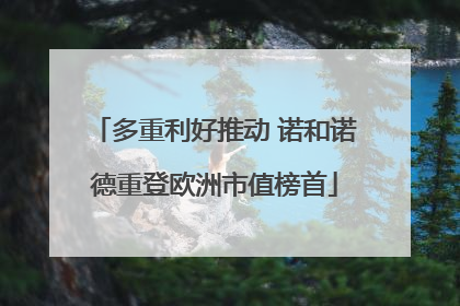 多重利好推动 诺和诺德重登欧洲市值榜首