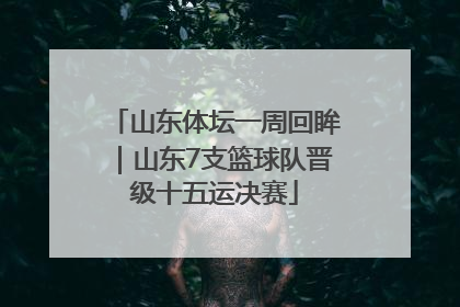山东体坛一周回眸｜山东7支篮球队晋级十五运决赛