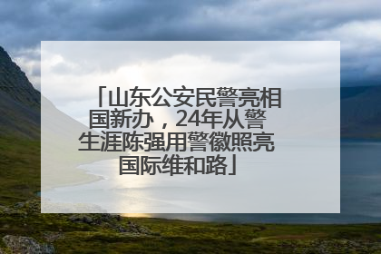 山东公安民警亮相国新办，24年从警生涯陈强用警徽照亮国际维和路
