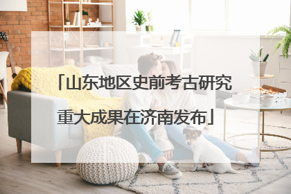 山东地区史前考古研究重大成果在济南发布