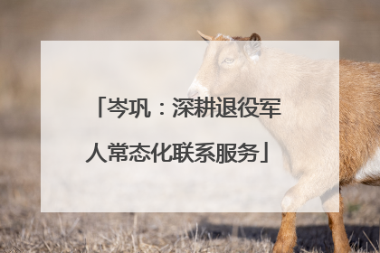 岑巩：深耕退役军人常态化联系服务