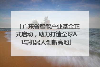 广东省智能产业基金正式启动，助力打造全球AI与机器人创新高地