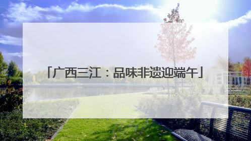 广西三江：品味非遗迎端午