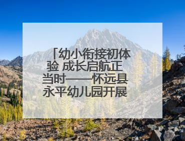 幼小衔接初体验 成长启航正当时——怀远县永平幼儿园开展参观小学活动