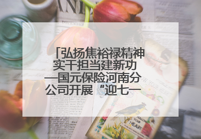 弘扬焦裕禄精神 实干担当建新功—国元保险河南分公司开展“迎七一”主题党日活动