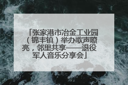 张家港市冶金工业园（锦丰镇）举办歌声嘹亮，邻里共享——退役军人音乐分享会
