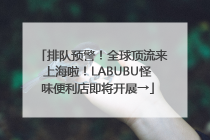 排队预警！全球顶流来上海啦！LABUBU怪味便利店即将开展→