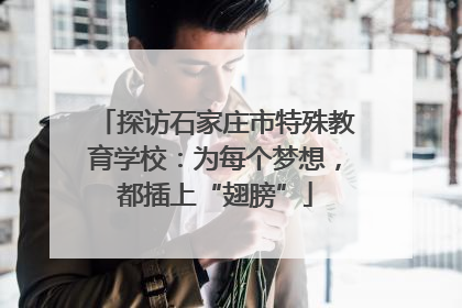 探访石家庄市特殊教育学校：为每个梦想，都插上“翅膀”
