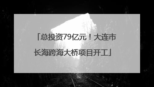 总投资79亿元！大连市长海跨海大桥项目开工