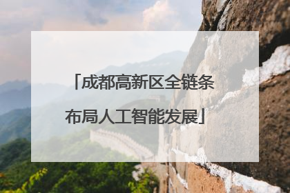 成都高新区全链条布局人工智能发展