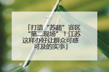 打造“苏超”赛区“第二现场”！江苏这样办好让群众可感可及的实事