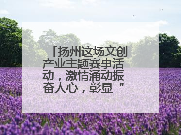 扬州这场文创产业主题赛事活动，激情涌动振奋人心，彰显“青春力量”