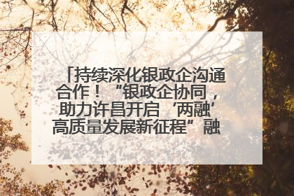 持续深化银政企沟通合作！“银政企协同，助力许昌开启‘两融’高质量发展新征程”融资对接会举行