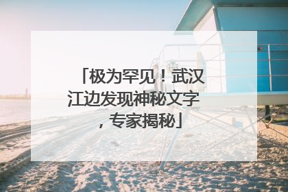 极为罕见！武汉江边发现神秘文字，专家揭秘