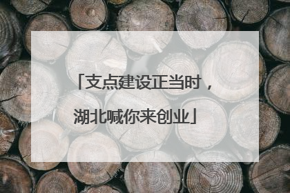 支点建设正当时，湖北喊你来创业