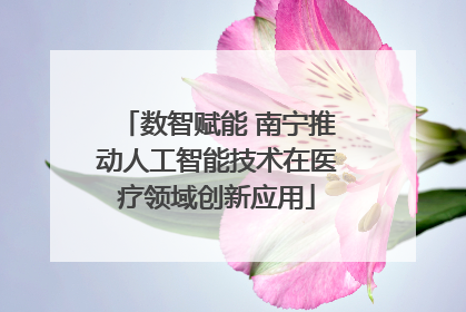 数智赋能 南宁推动人工智能技术在医疗领域创新应用