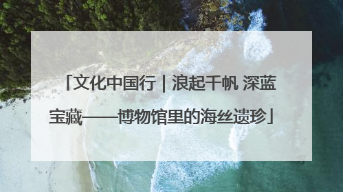 文化中国行｜浪起千帆 深蓝宝藏——博物馆里的海丝遗珍