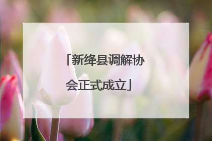 新绛县调解协会正式成立