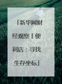 新华网财经观察丨便利店：寻找生存坐标