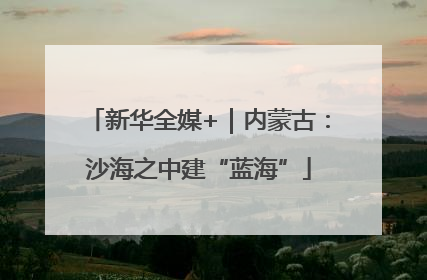 新华全媒+｜内蒙古：沙海之中建“蓝海”