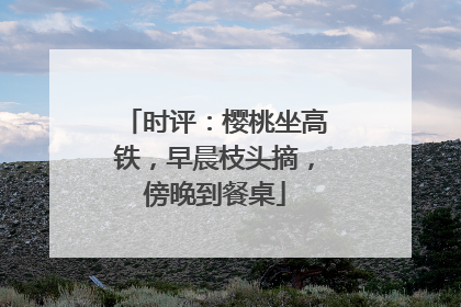 时评：樱桃坐高铁，早晨枝头摘，傍晚到餐桌