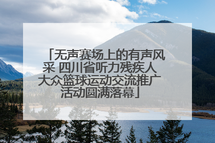 无声赛场上的有声风采 四川省听力残疾人大众篮球运动交流推广活动圆满落幕