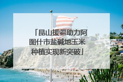 昆山援疆助力阿图什市盐碱地玉米种植实现新突破