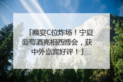 晚宴C位炸场！宁夏葡萄酒亮相西博会，获中外嘉宾好评！