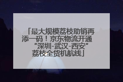 最大规模荔枝助销再添一码！京东物流开通“深圳-武汉-西安” 荔枝全货机航线