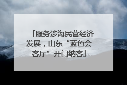服务涉海民营经济发展，山东“蓝色会客厅”开门纳客