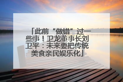 此前“做错”过一些事！卫龙董事长刘卫平：未来要把传统美食亲民娱乐化