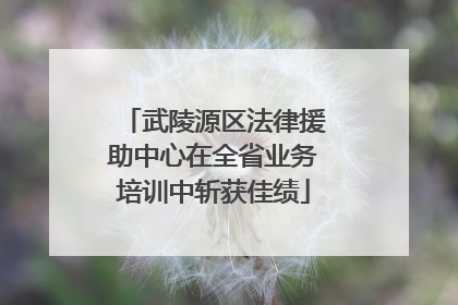 武陵源区法律援助中心在全省业务培训中斩获佳绩