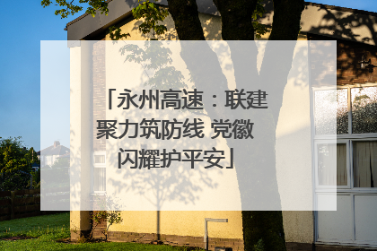永州高速：联建聚力筑防线 党徽闪耀护平安