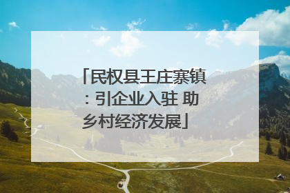 民权县王庄寨镇：引企业入驻 助乡村经济发展