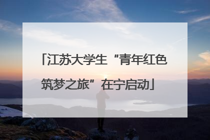 江苏大学生“青年红色筑梦之旅”在宁启动