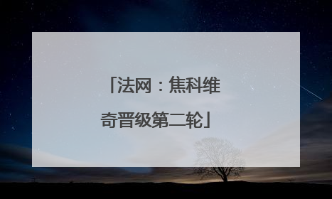 法网：焦科维奇晋级第二轮