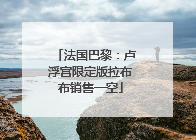 法国巴黎：卢浮宫限定版拉布布销售一空