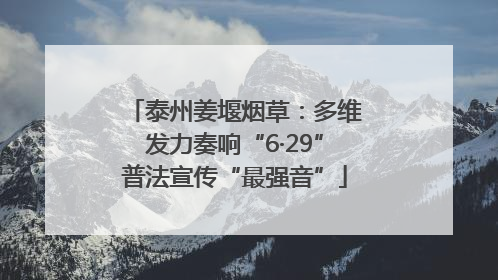 泰州姜堰烟草：多维发力奏响“6·29”普法宣传“最强音”