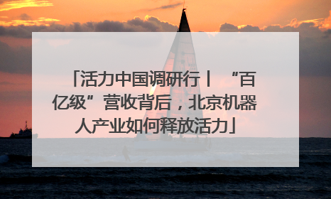 活力中国调研行丨 “百亿级”营收背后，北京机器人产业如何释放活力