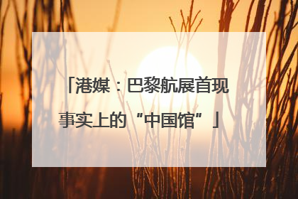 港媒：巴黎航展首现事实上的“中国馆”