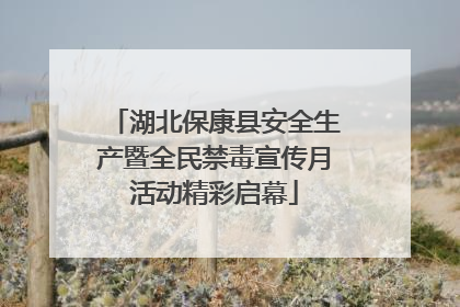湖北保康县安全生产暨全民禁毒宣传月活动精彩启幕