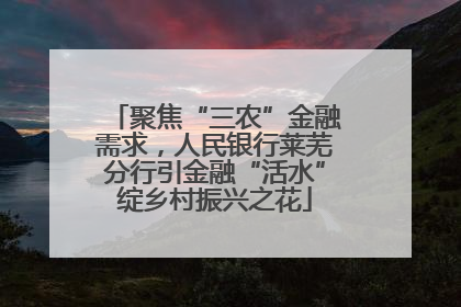 聚焦“三农”金融需求，人民银行莱芜分行引金融“活水”绽乡村振兴之花