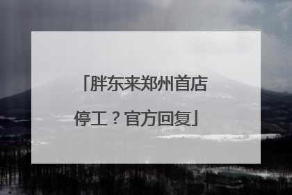 胖东来郑州首店停工？官方回复
