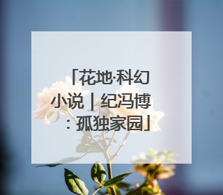 花地·科幻小说｜纪冯博：孤独家园