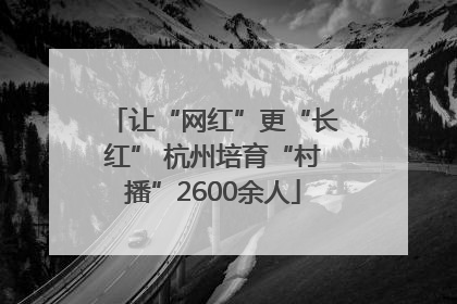 让“网红”更“长红” 杭州培育“村播”2600余人